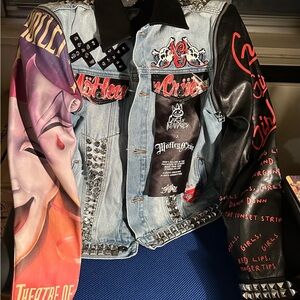 Cult of Individuality Multicolor Denim and Leather Jacket